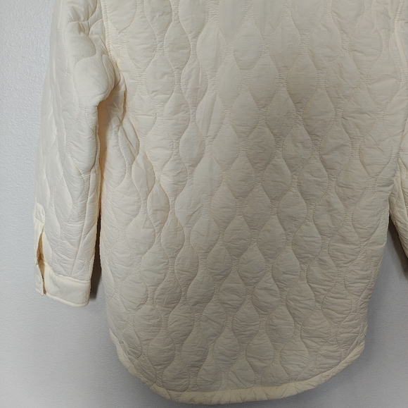 Topshop Quilted Cream Jacket - Picture 8 of 10
